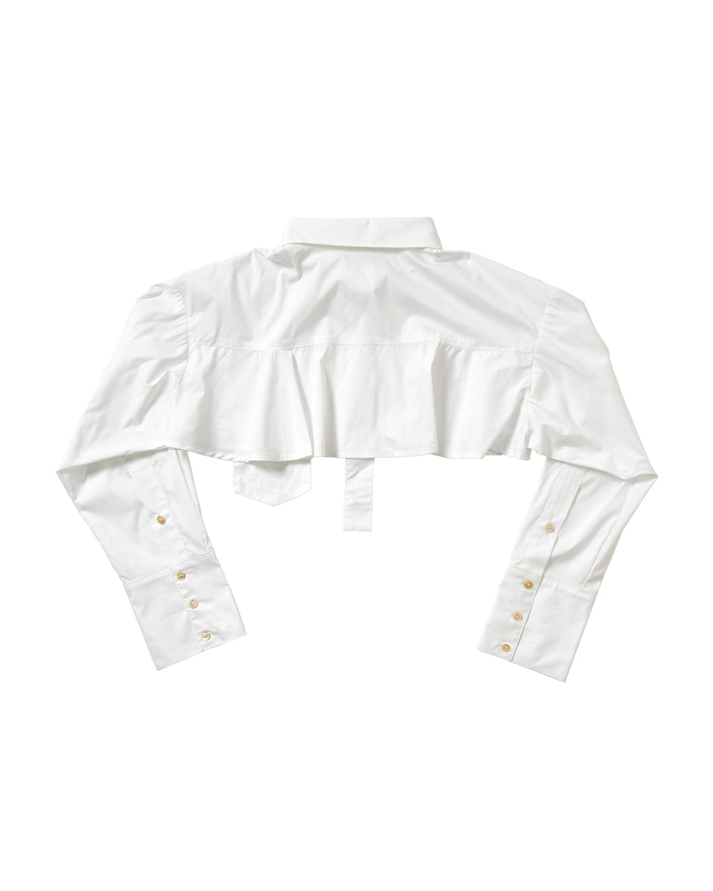 CROPPED COLLARED SHIRT
