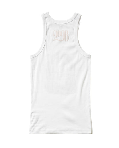 WHITE GRAPHIC TANK TOP